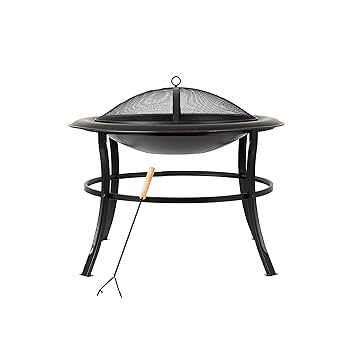 Amazon.com : Fire Sense 62237 Fire Pit Tokia Steel Wood